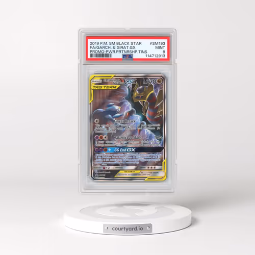 2019 Pokémon SM Black Star Promo #SM193 Garchomp & Giratina GX - Holo Full Art Power Partnership Tin