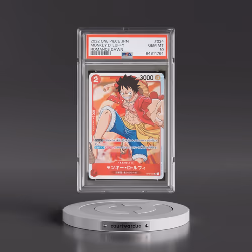 2022 One Piece Japanese OP01-Romance Dawn #024 Monkey D. Luffy (PSA 10 GEM MINT)