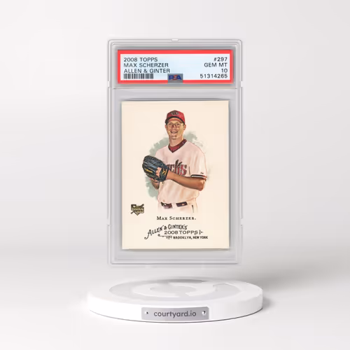 2008 Topps Allen & Ginter #297 Max Scherzer (PSA 10 GEM MINT)