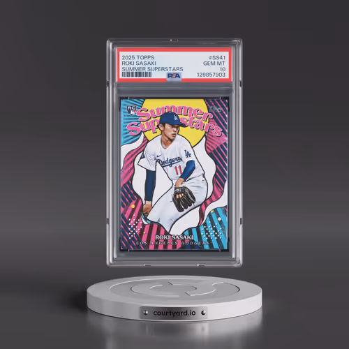 2025 Topps Summer Superstars #SS41 Roki Sasaki (PSA 10 GEM MINT)
