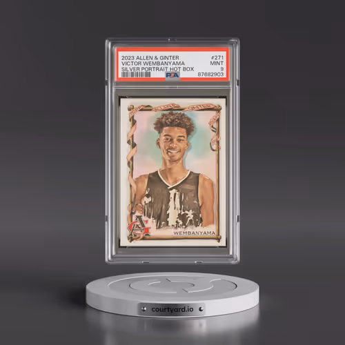2023 Topps Allen & Ginter #271 Victor Wembanyama - Silver Portrait Hot Box (PSA 9 MINT)