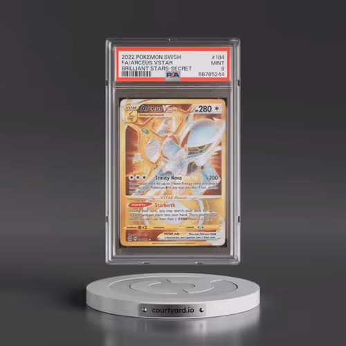 2022 Pokémon Sword & Shield Brilliant Stars #184 Arceus Vstar - Full Art Secret (PSA 9 MINT)