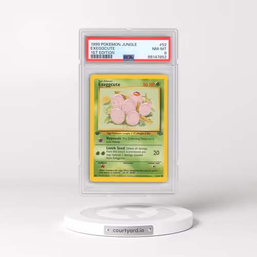 1999 Pokémon Jungle #52 Exeggcute - 1st Edition (PSA 8 NM-MT)