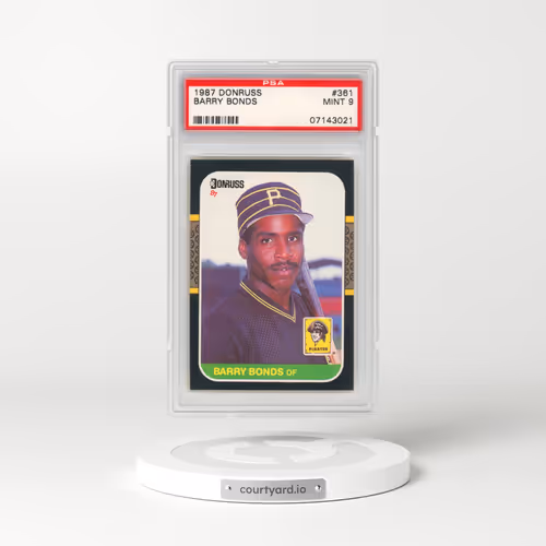 1987 Donruss #361 Barry Bonds (PSA 9 MINT)