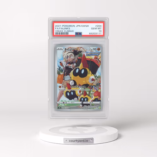 2021 Pokémon Sword & Shield Vmax Climax #204 Falinks - Full Art (PSA 10 GEM MINT)