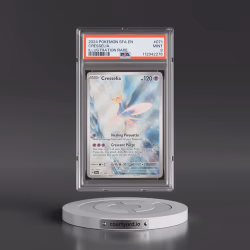 2024 Pokémon Sfa EN-Shrouded Fable #071 Cresselia - Illustration Rare (PSA 9 MINT)
