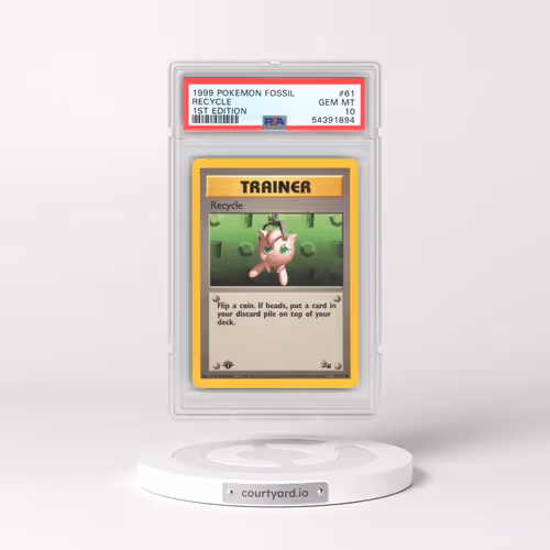 1999 Pokémon Fossil #61 Recycle - 1st Edition (PSA 10 GEM MINT)