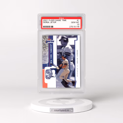 2001 Fleer Game Time #1 Derek Jeter (PSA 10 GEM MINT)