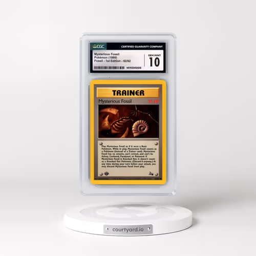 1999 Fossil #62/62 Mysterious Fossil - 1st Edition 1st Edition (CGC 10 GEM MINT)
