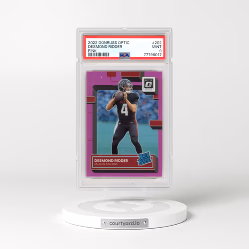 2022 Panini Donruss Optic #202 Desmond Ridder - Pink (PSA 9 MINT)