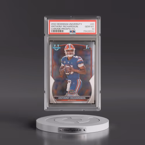 2022 Bowman University Chrome Prospects #65 Anthony Richardson (PSA 10 GEM MINT)
