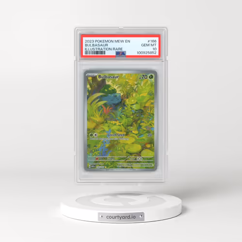 2023 Pokémon Mew EN-151 #166 Bulbasaur - Illustration Rare (PSA 10 GEM MINT)