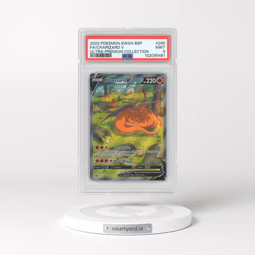 2022 Pokémon Swsh Black Star Promo #260 Charizard V - Holo Full Art Sword & Shield Ultra-Premium Collection-Charizard (PSA 9 MINT)