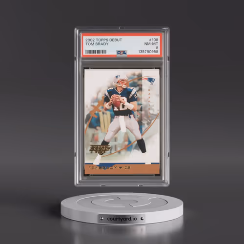 2002 Topps Debut #108 Tom Brady (PSA 8 NM-MT)