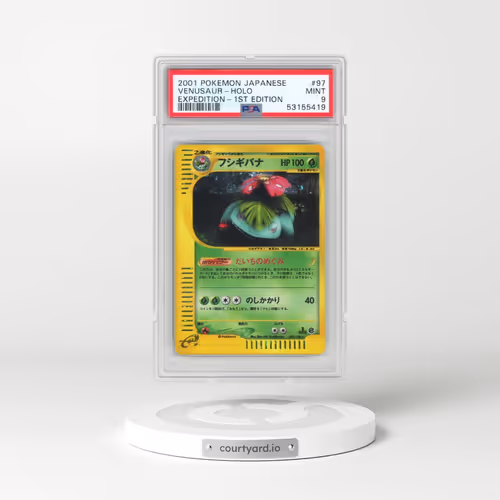 2001 Pokémon Expedition #097 Venusaur - 1st Edition Holo (PSA 9 MINT)
