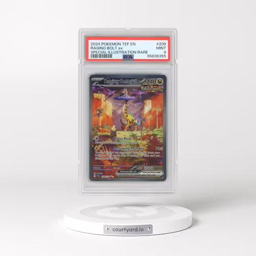 2024 Pokémon Tef EN-Temporal Forces #208 Raging Bolt EX - Holo Special Illustration Rare (PSA 9 MINT)