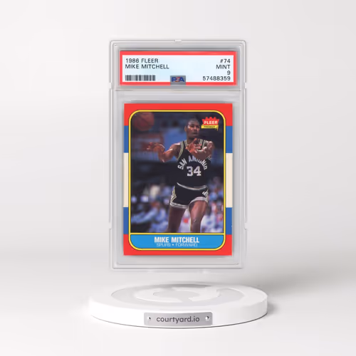 1986 Fleer #74 Mike Mitchell (PSA 9 MINT)