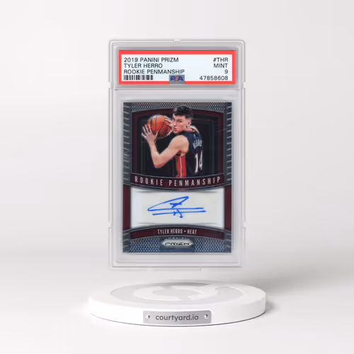 2019 Panini Prizm Rookie Penmanship #RPTHR Tyler Herro (PSA 9 MINT)