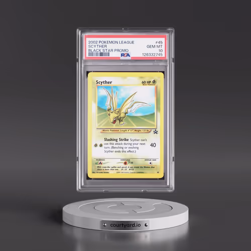 2002 Pokémon League Promo Black Star #45 Scyther (PSA 10 GEM MINT)