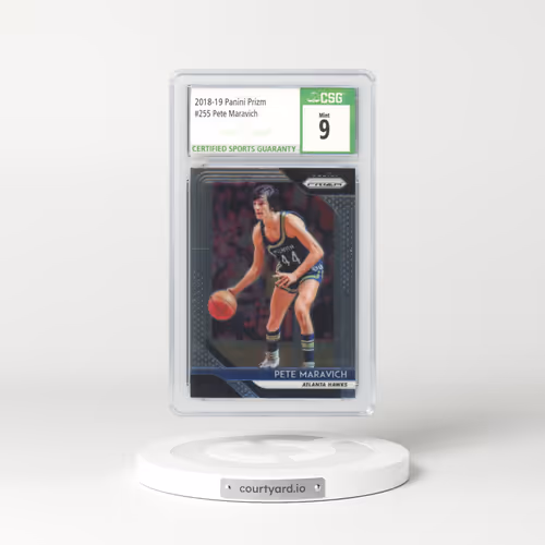 2018 Panini Prizm #255 Pete Maravich (CSG 9 MINT)