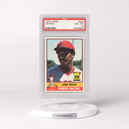 1976 Topps #340 Jim Rice (PSA 8 NM-MT)