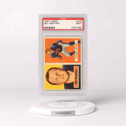 1957 Topps #130 Bill Wightkin (PSA 7 NM)