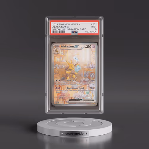 2023 Pokémon Mew EN-151 #201 Alakazam EX - Holo Special Illustration Rare (PSA 9 MINT)