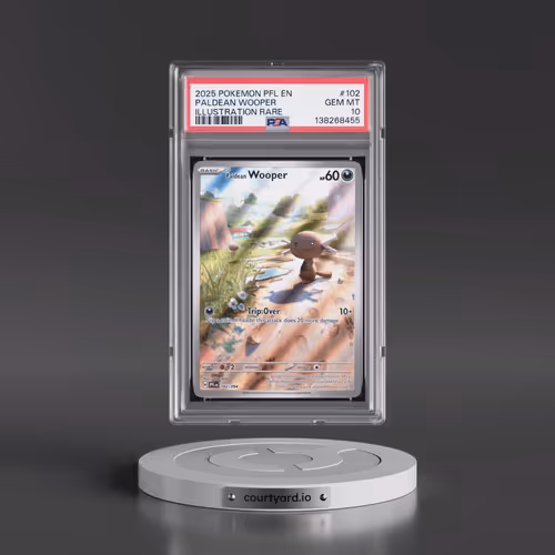 2025 Pokémon Pfl EN-Phantasmal Flames #102 Paldean Wooper - Illustration Rare (PSA 10 GEM MINT)