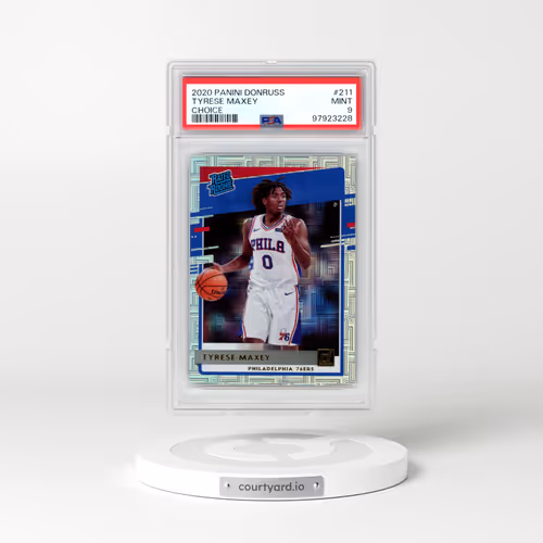 2020 Panini Donruss #211 Tyrese Maxey - Choice (PSA 9 MINT)