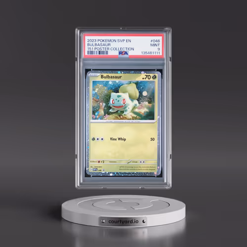 2023 Pokémon Svp EN-SV Black Star Promo #046 Bulbasaur - 151 Poster Collection (PSA 9 MINT)