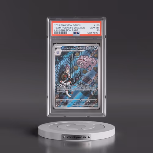 2025 Pokémon Dri EN-Destined Rivals #199 Team Rocket's Weezing - Illustration Rare (PSA 10 GEM MINT)