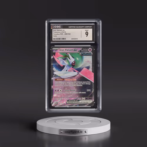 2023 Pokémon Par EN-Paradox Rift #089 Iron Valiant EX - Holo (CGC 9 MINT)