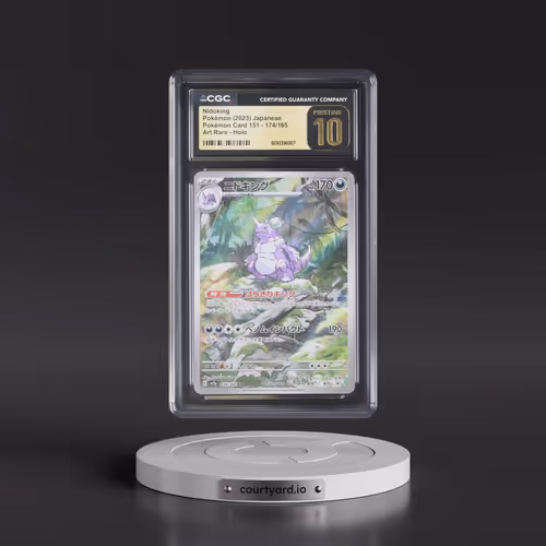 2023 Pokémon Card 151 #174/165 Nidoking - Art Rare Holo (CGC 10 PRISTINE)