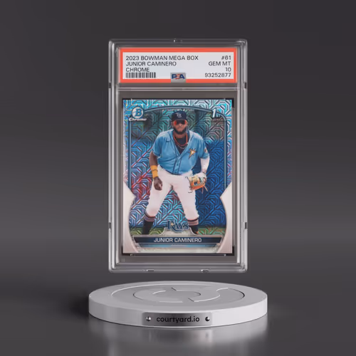 2023 Bowman Mega Box Chrome #61 Junior Caminero (PSA 10 GEM MINT)