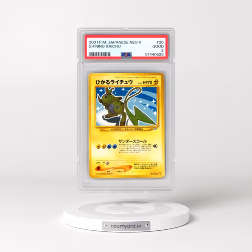 2001 Pokémon Neo 4 #26 Shining Raichu - Holo (PSA 2 GOOD)