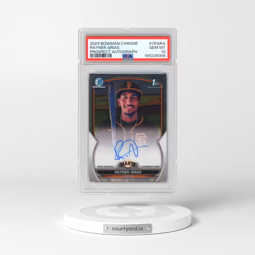 2023 Bowman Chrome Prospect Autographs #CPARA Rayner Arias (PSA 10 GEM MINT)