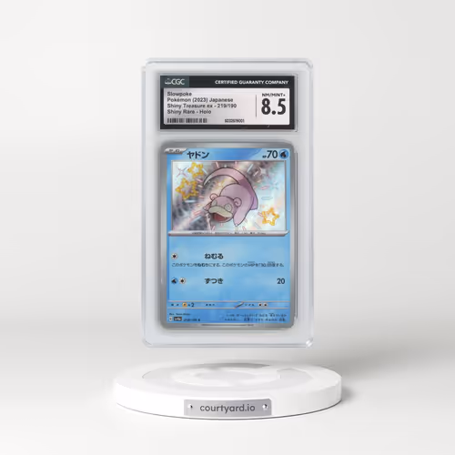 2023 Shiny Treasure ex #219/190 Slowpoke - Shiny Rare Holo (CGC 8.5 NM-MT+)