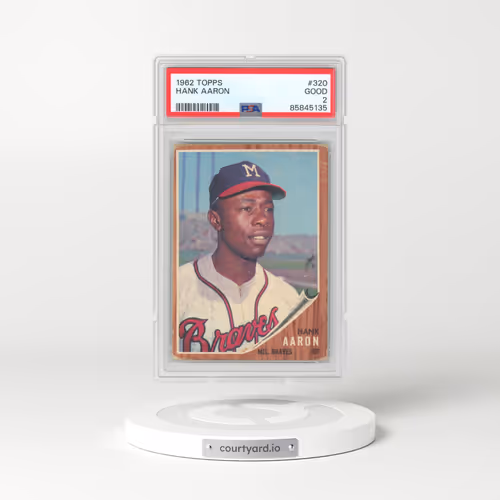 1962 Topps #320 Hank Aaron (PSA 2 GOOD)