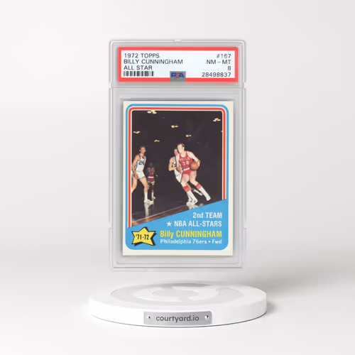 1972 Topps #167 Billy Cunningham - All Star (PSA 8 NM-MT)