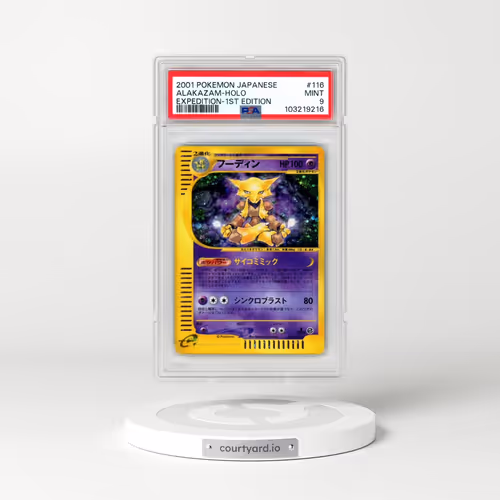 2001 Pokémon Expedition #116 Alakazam - 1st Edition Holo (PSA 9 MINT)