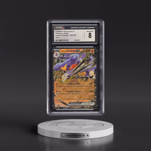 2025 Pokémon Dri EN-Destined Rivals #104 Cynthia's Garchomp EX - Holo (CGC 8 NM-MT)