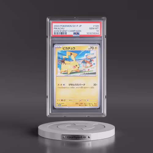 2023 Pokémon SV-P Promo #120 Pikachu - Gym Event Campaign (PSA 10 GEM MINT)