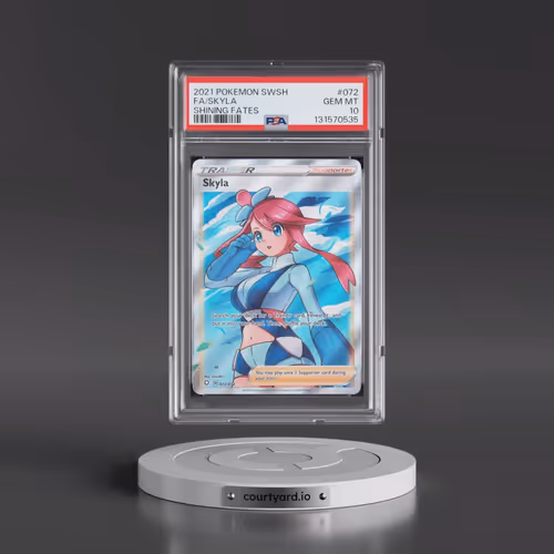 2021 Pokémon Sword & Shield Shining Fates #072 Skyla - Full Art (PSA 10 GEM MINT)