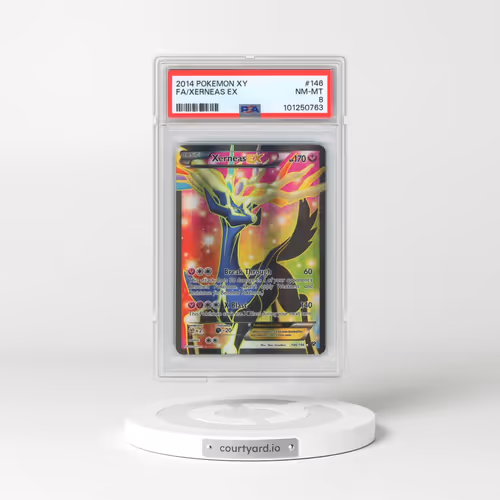 2014 Pokémon XY #146 Xerneas EX - Holo Full Art (PSA 8 NM-MT)