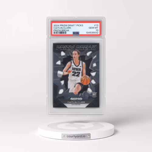 2024 Panini Prizm Draft Picks Prizm Break #13 Caitlin Clark (PSA 10 GEM MINT)