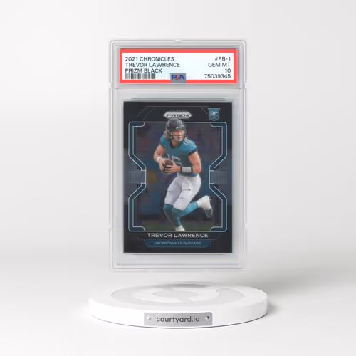 2021 Panini Chronicles Prizm Black #PB-1 Trevor Lawrence (PSA 10 GEM MINT)