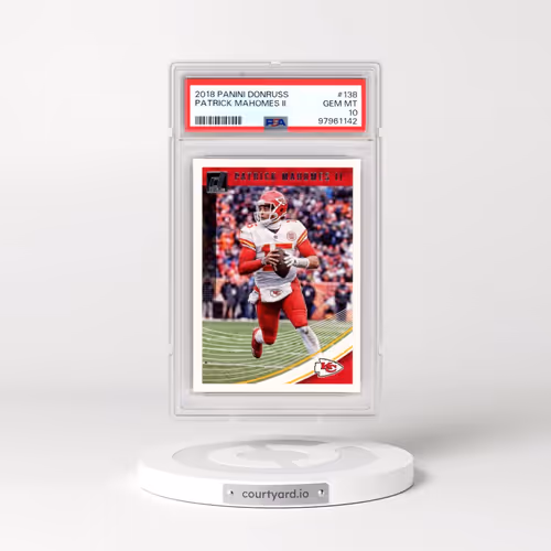 2018 Panini Donruss #138 Patrick Mahomes II (PSA 10 GEM MINT)