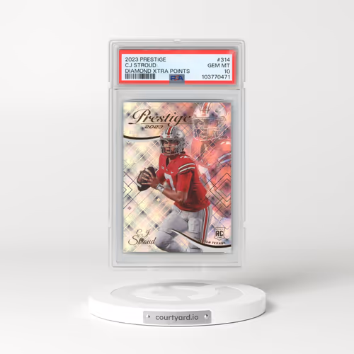 2023 Panini Prestige #314 CJ Stroud - Diamond Xtra Points (PSA 10 GEM MINT)