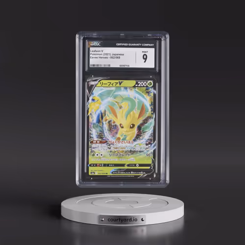 2021 Eevee Heroes #002/069 Leafeon V - Holo (CGC 9 MINT)