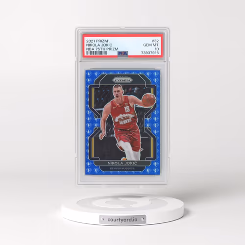 2021 Panini Prizm #32 Nikola Jokic - NBA 75th Prizm (PSA 10 GEM MINT)